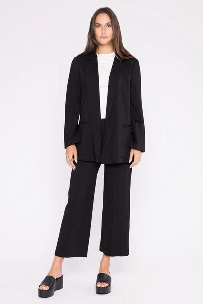 ripley rader ponte knit straight leg pant cropped black