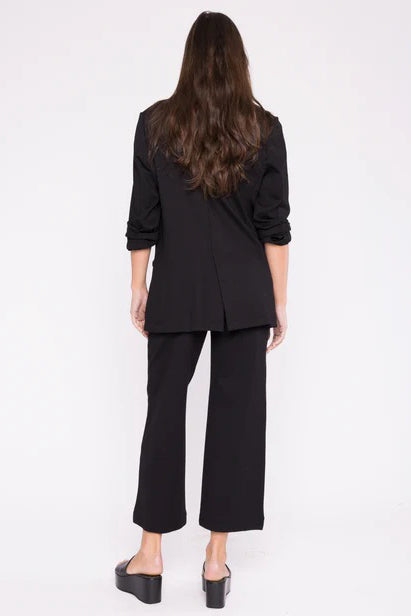 ripley rader ponte knit straight leg pant cropped black