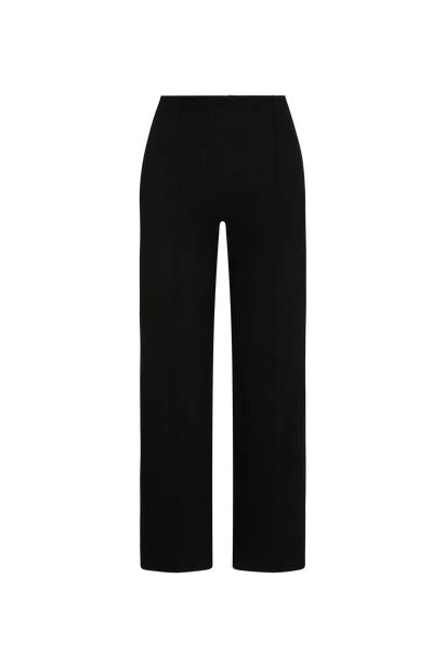 ripley rader ponte knit straight leg pant cropped black