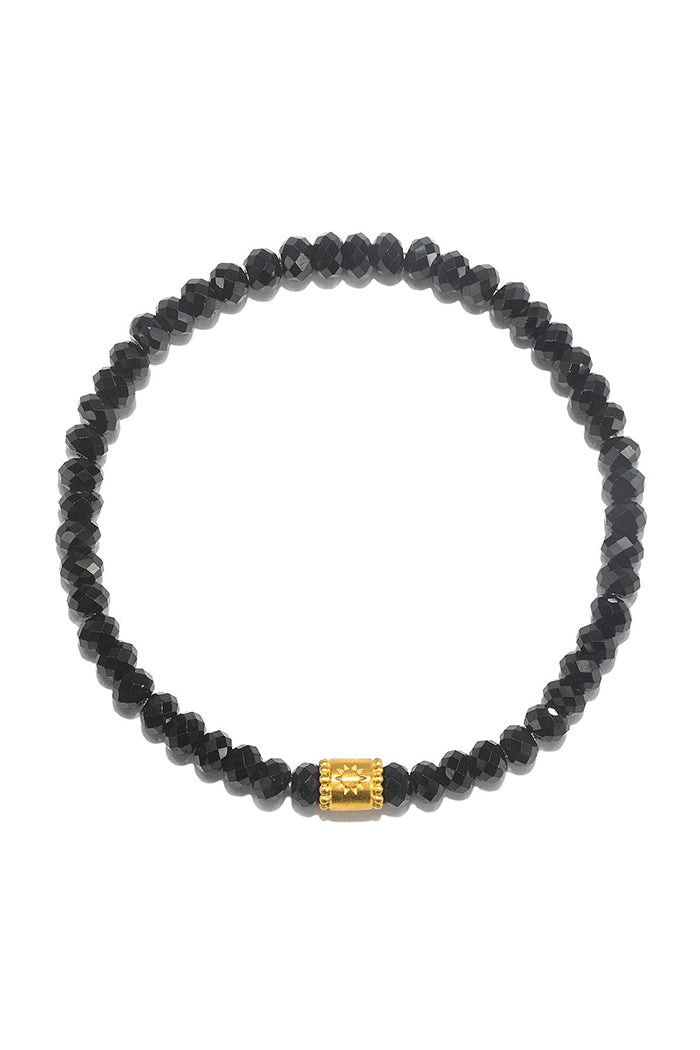 satya black spinel sun bracelet