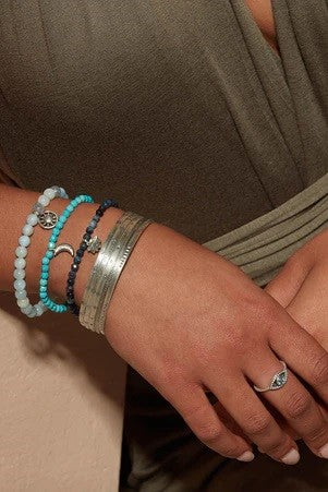satya turquoise moon bracelet