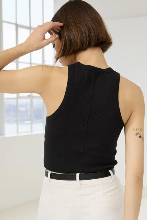 soldout.nyc the cropped not so basic tank black