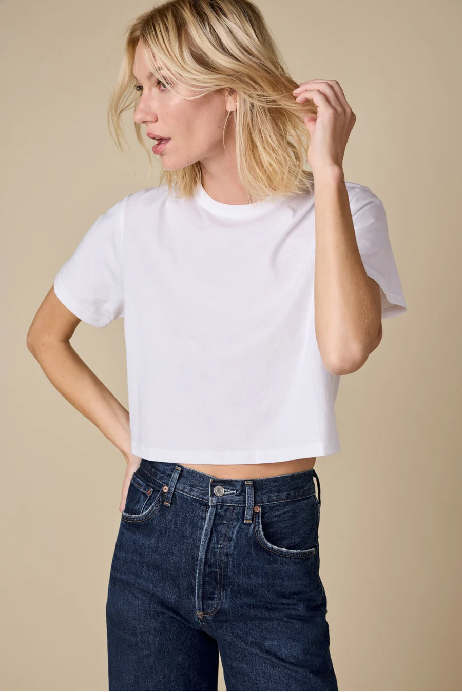 soldout.nyc the cropped perfect tee white