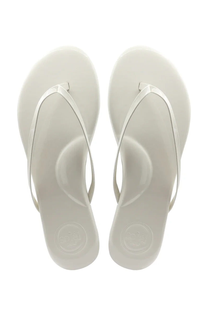 solei sea indie sandal cream patent