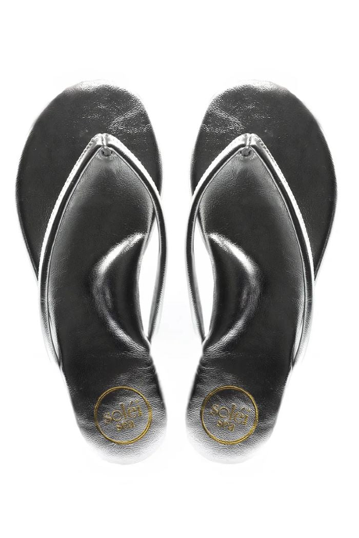 solei sea vivie sandal metallic silver
