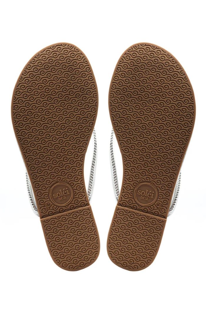 solei sea vivie sandal metallic silver