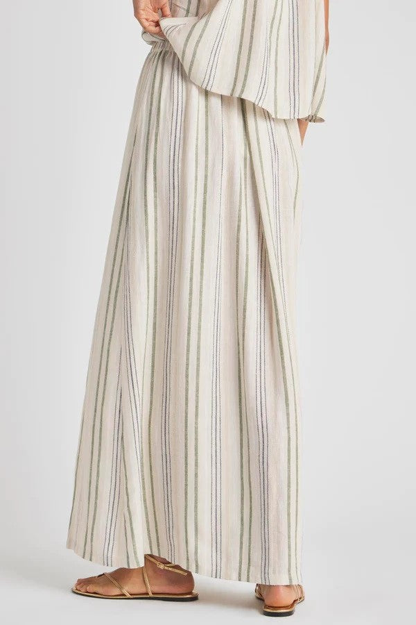 splendid demi maxi skirt cypress stripe 
