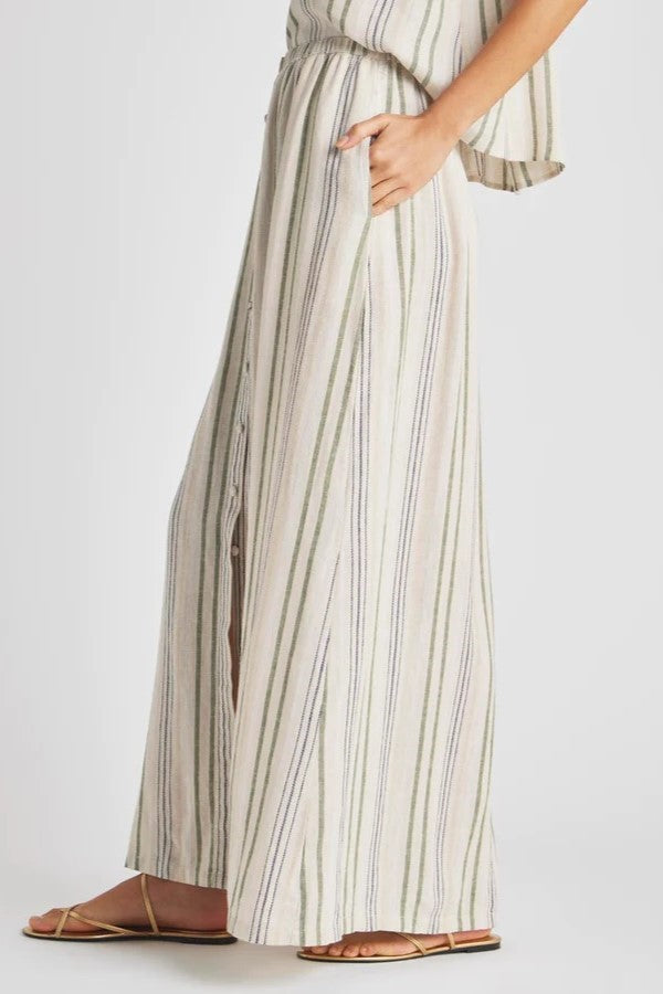 splendid demi maxi skirt cypress stripe 