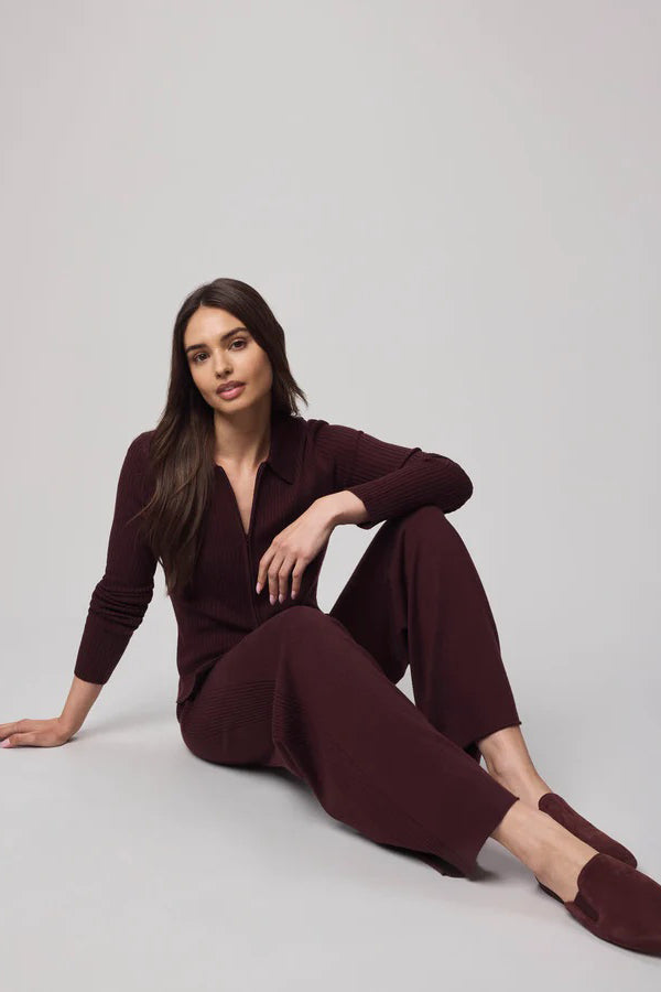 splendid georgie pant dark plum