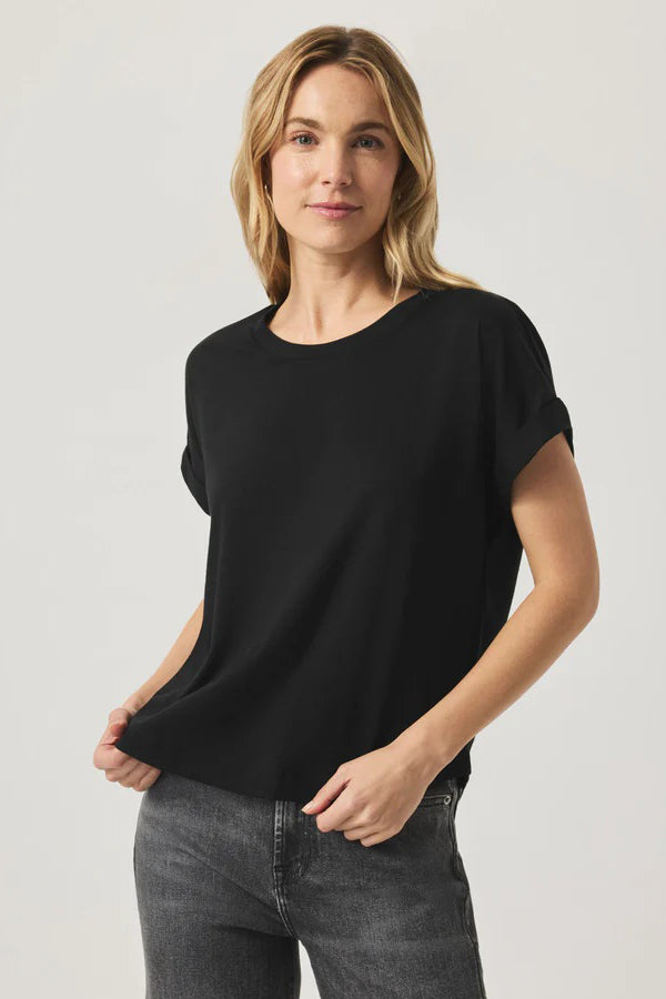 splendid skye tee black
