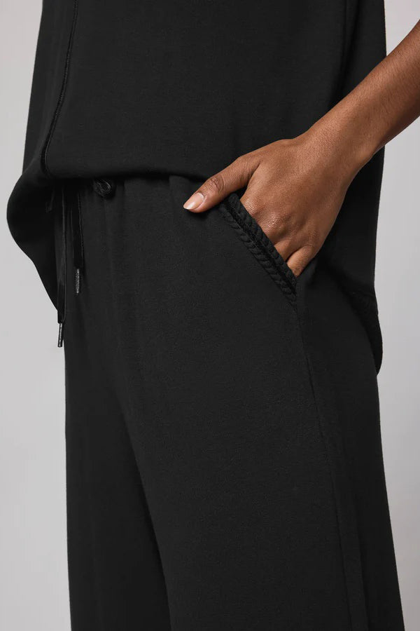 splendid supersoft trim pant black