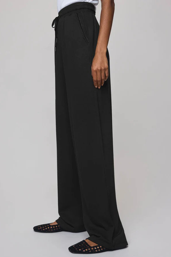 splendid supersoft trim pant black