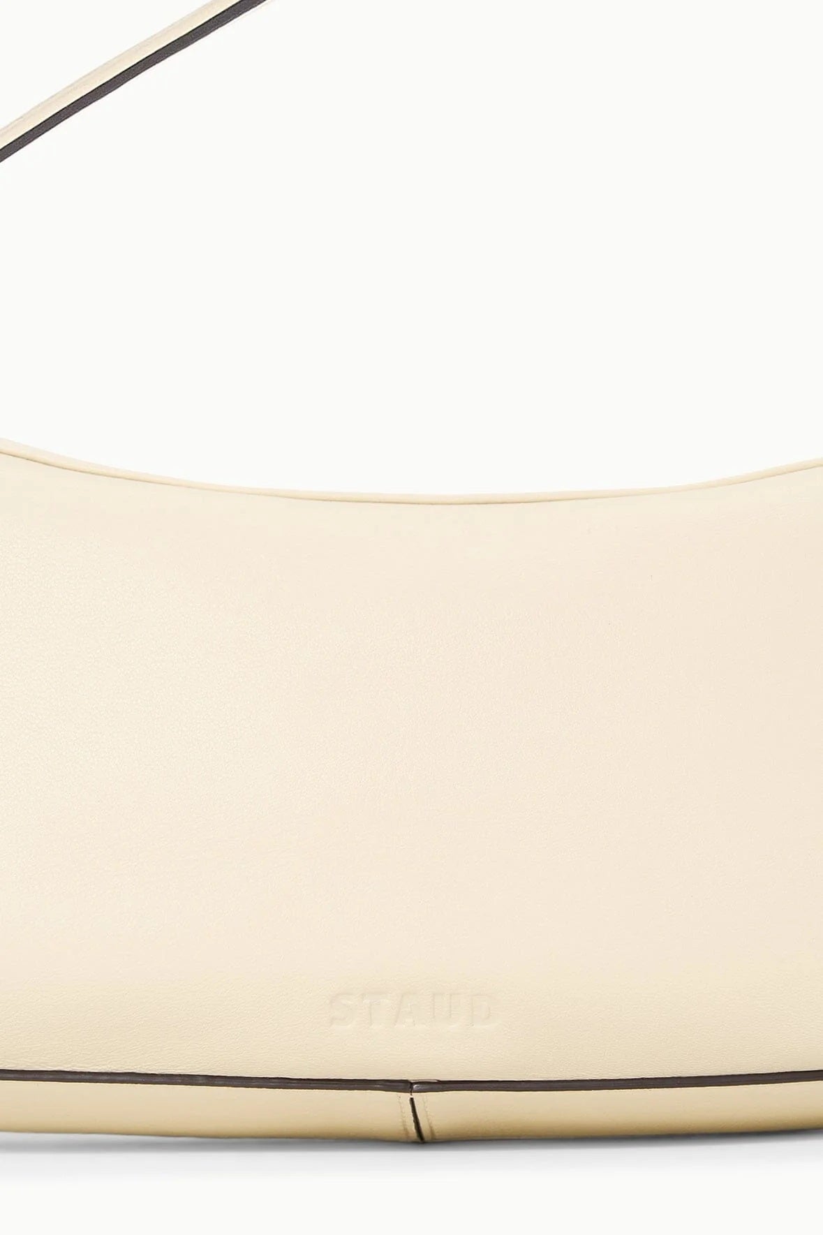staud demy shoulder bag cream