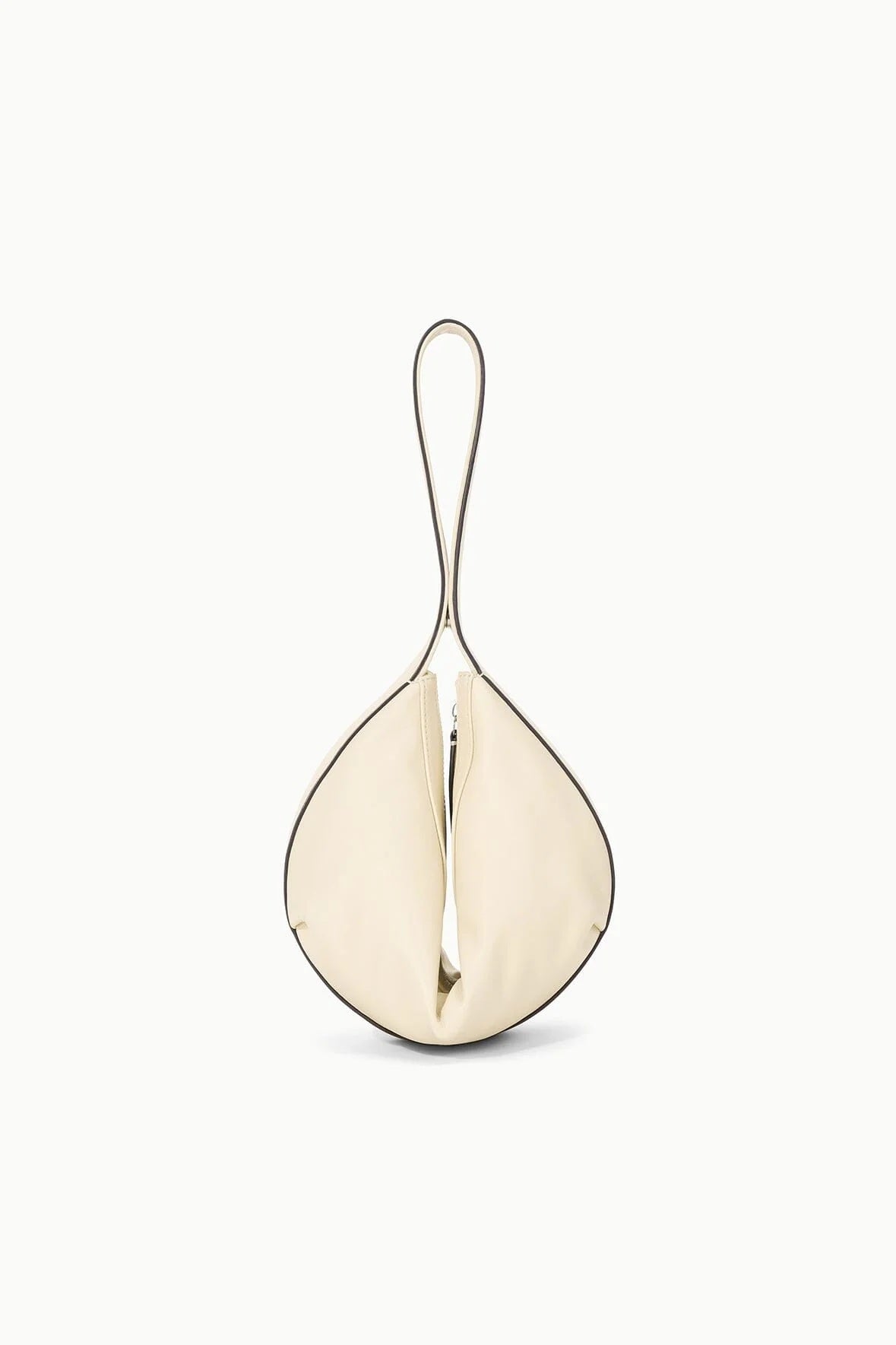 staud demy shoulder bag cream