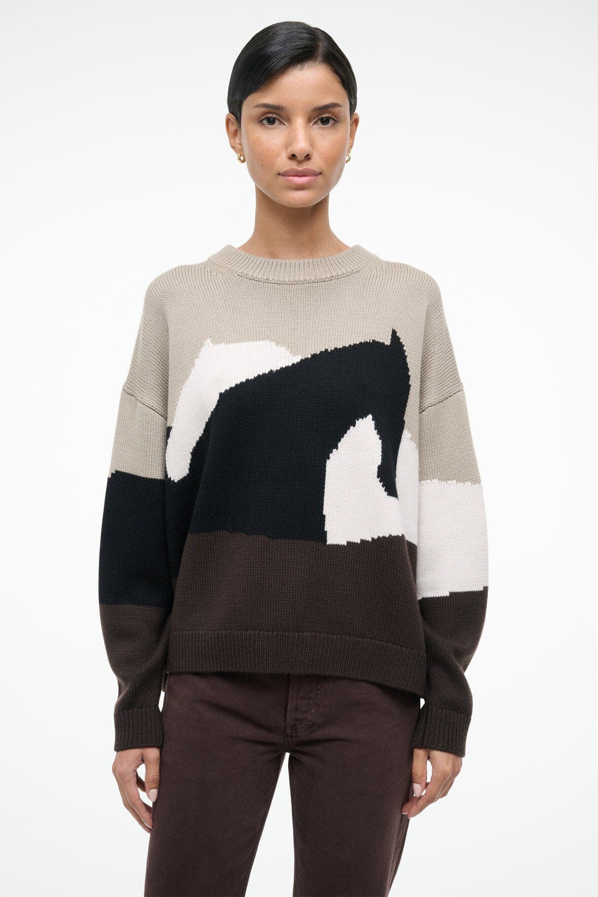 staud giada sweater stables