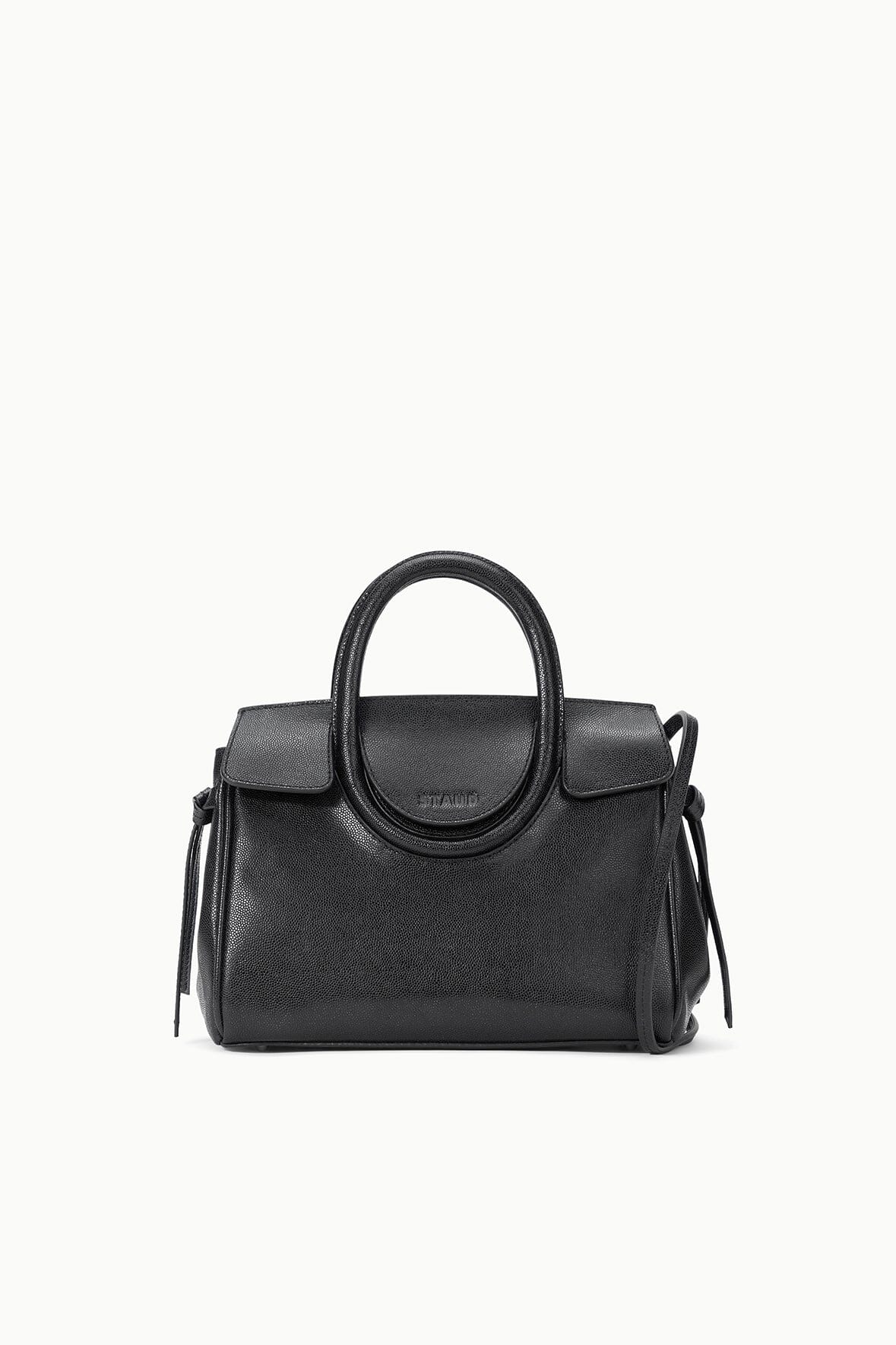 staud maude mini carryall black