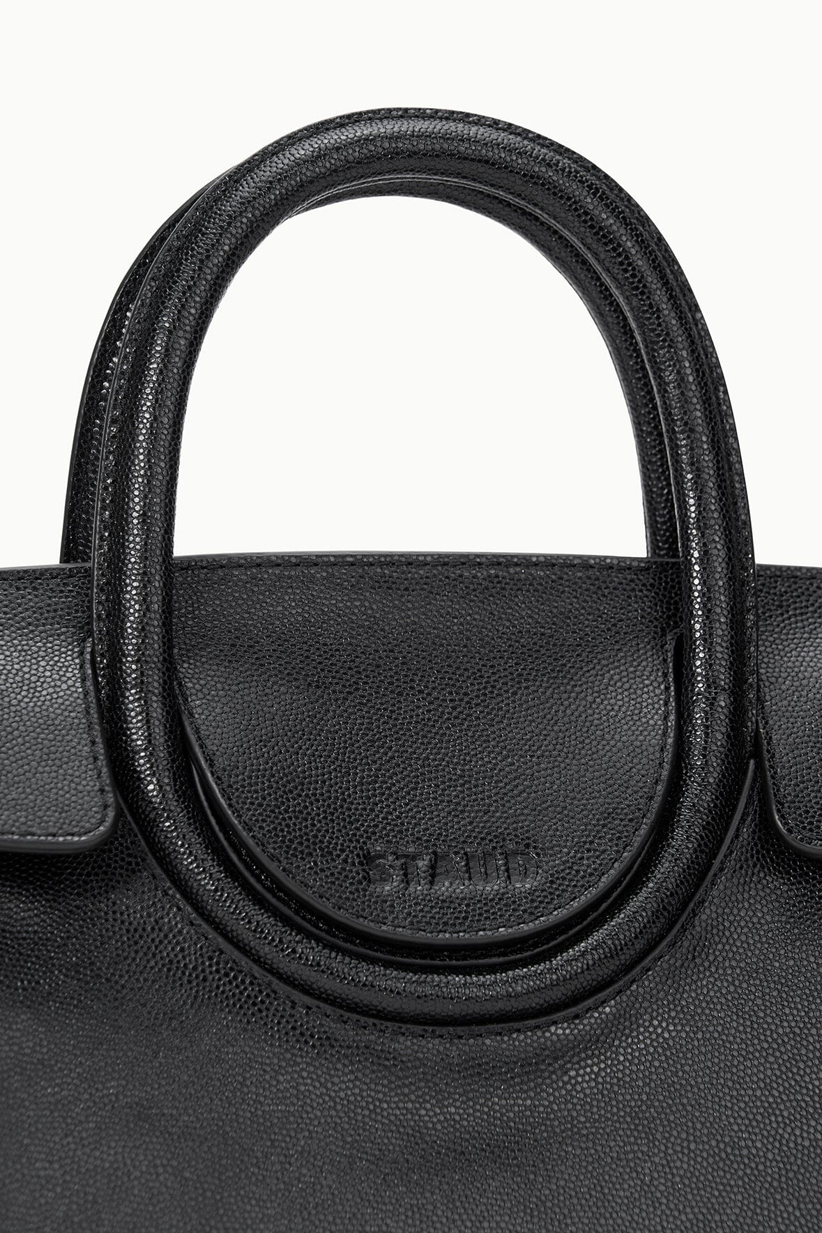 staud maude mini carryall black