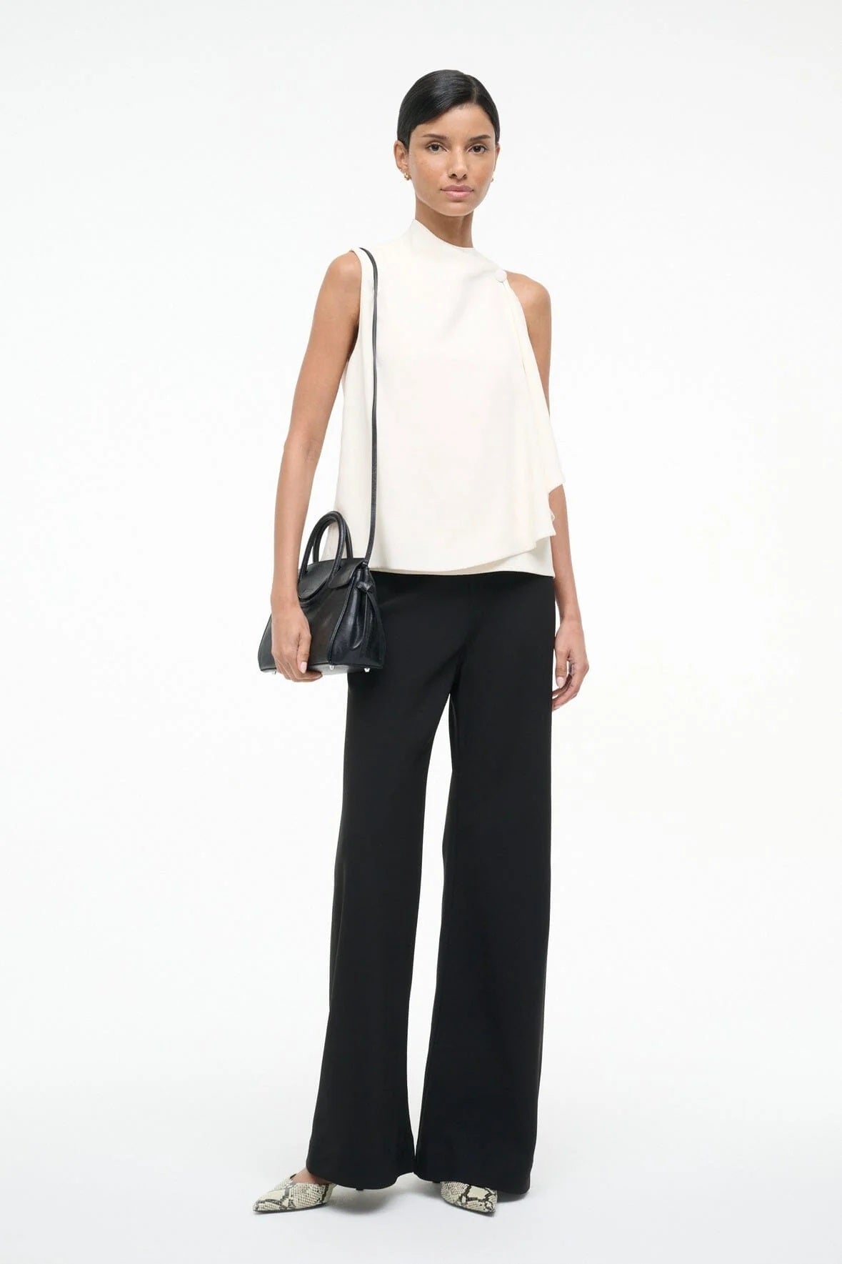 staud maude mini carryall black