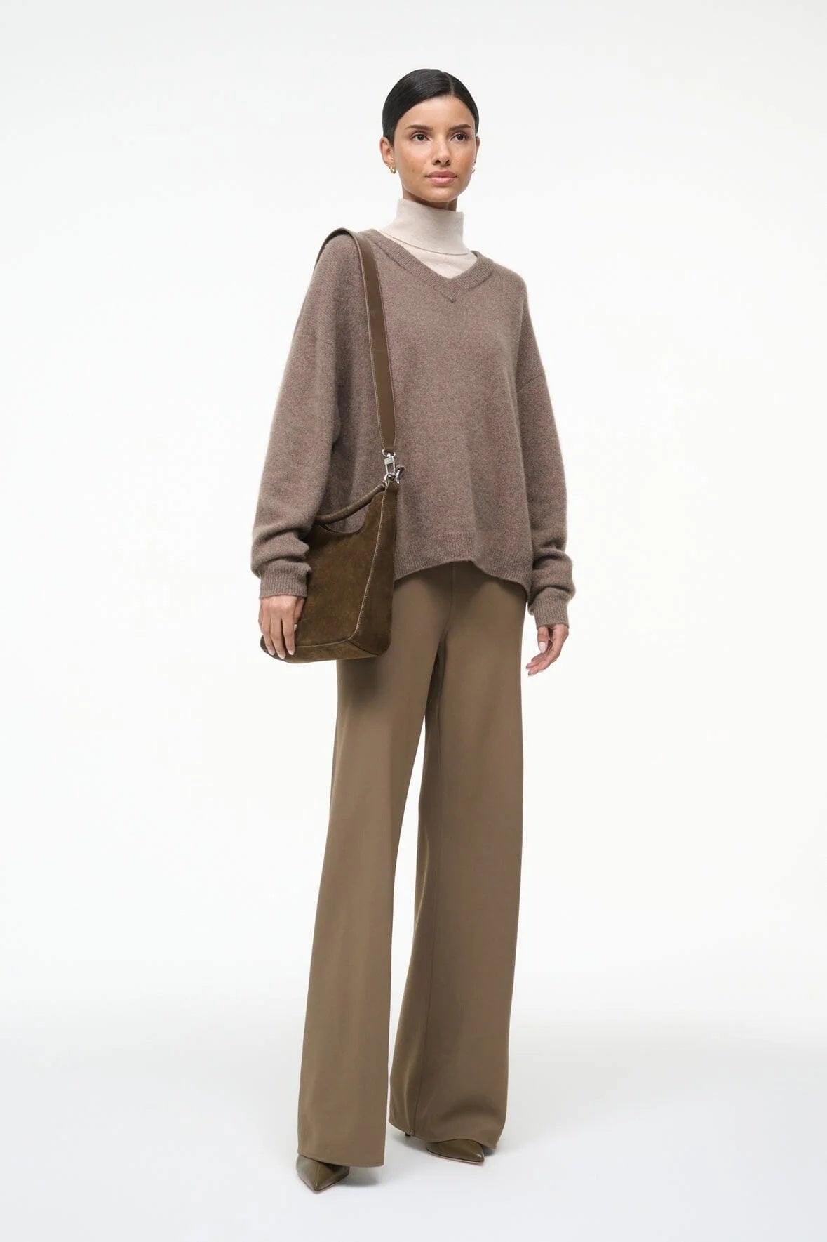 staud mel shoulder bag truffle