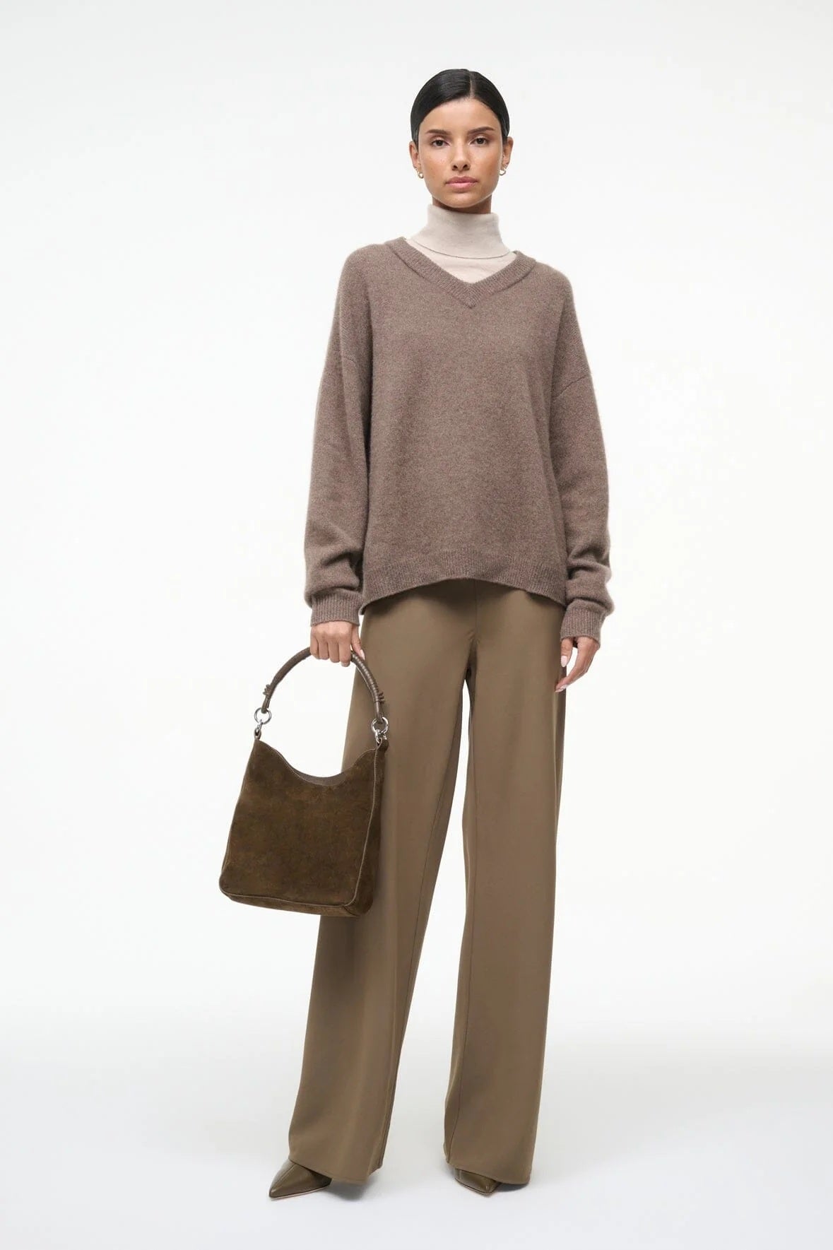 staud mel shoulder bag truffle