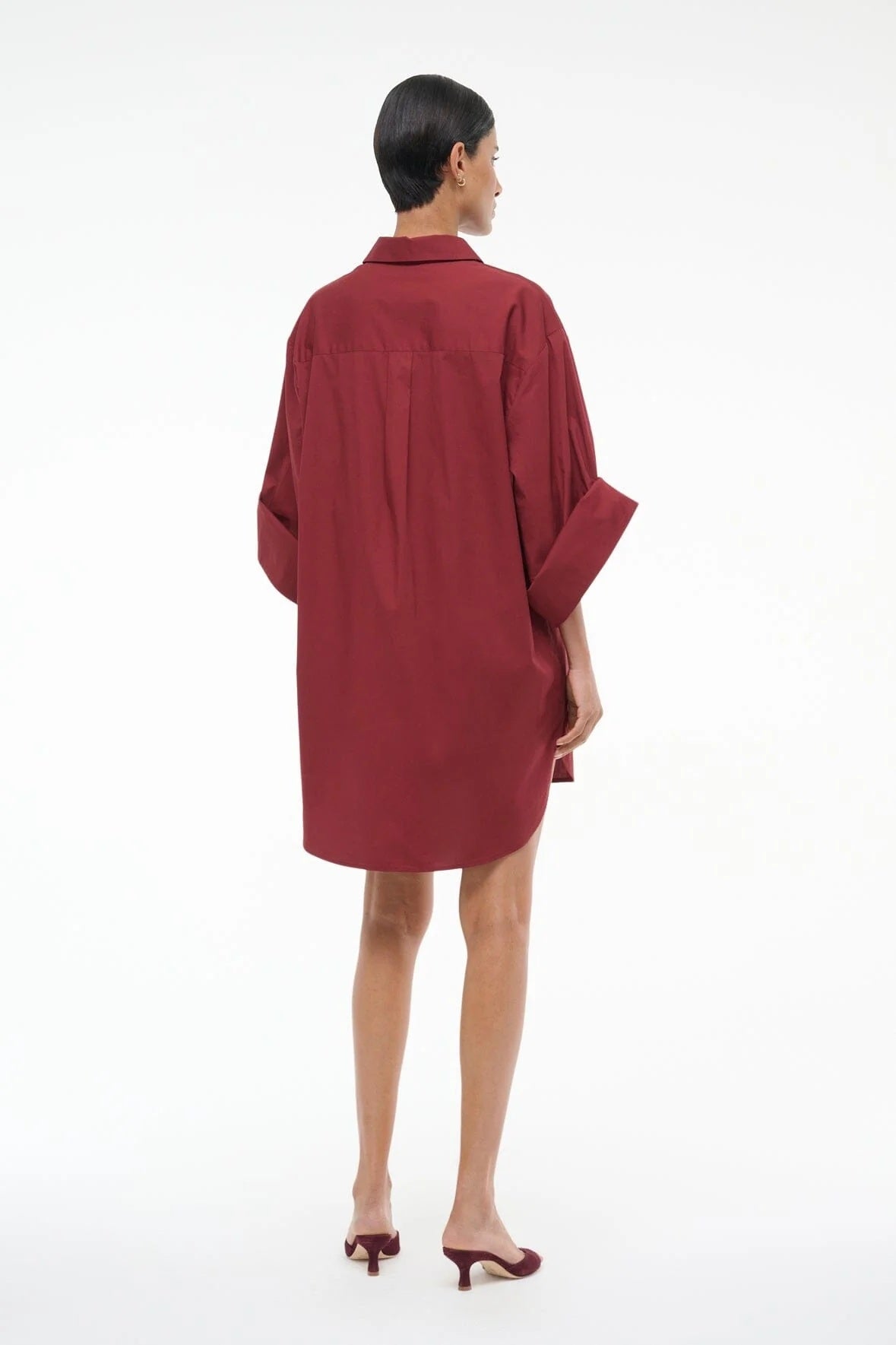 staud nico dress sangria