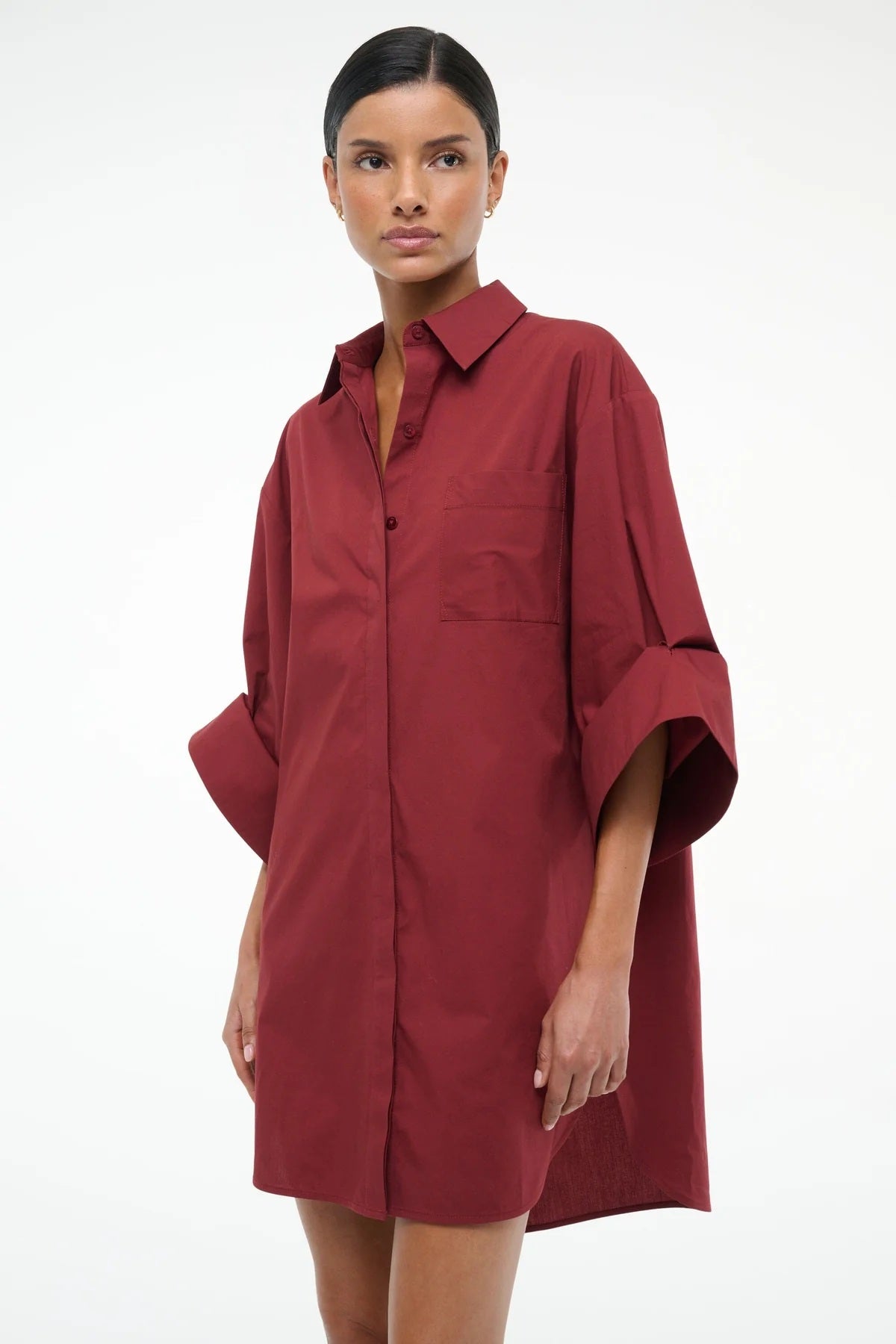 staud nico dress sangria