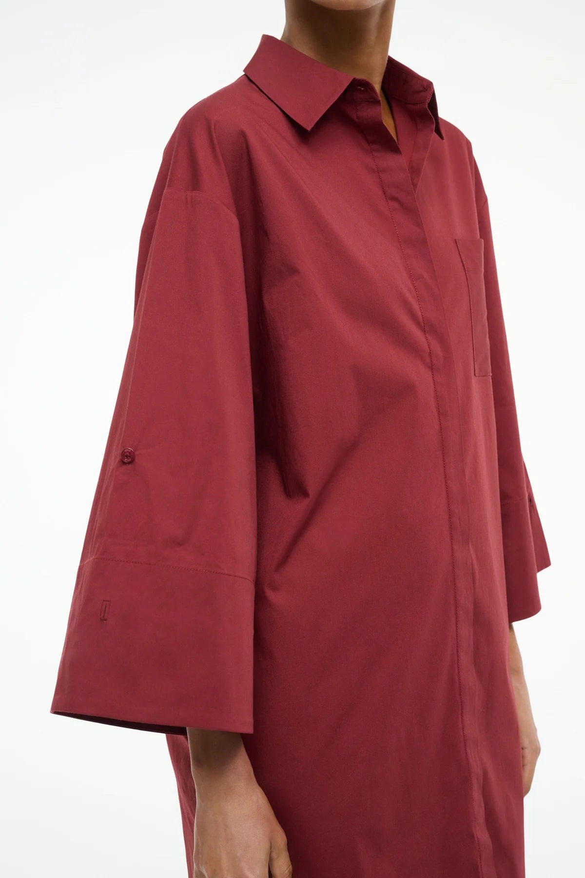 staud nico dress sangria