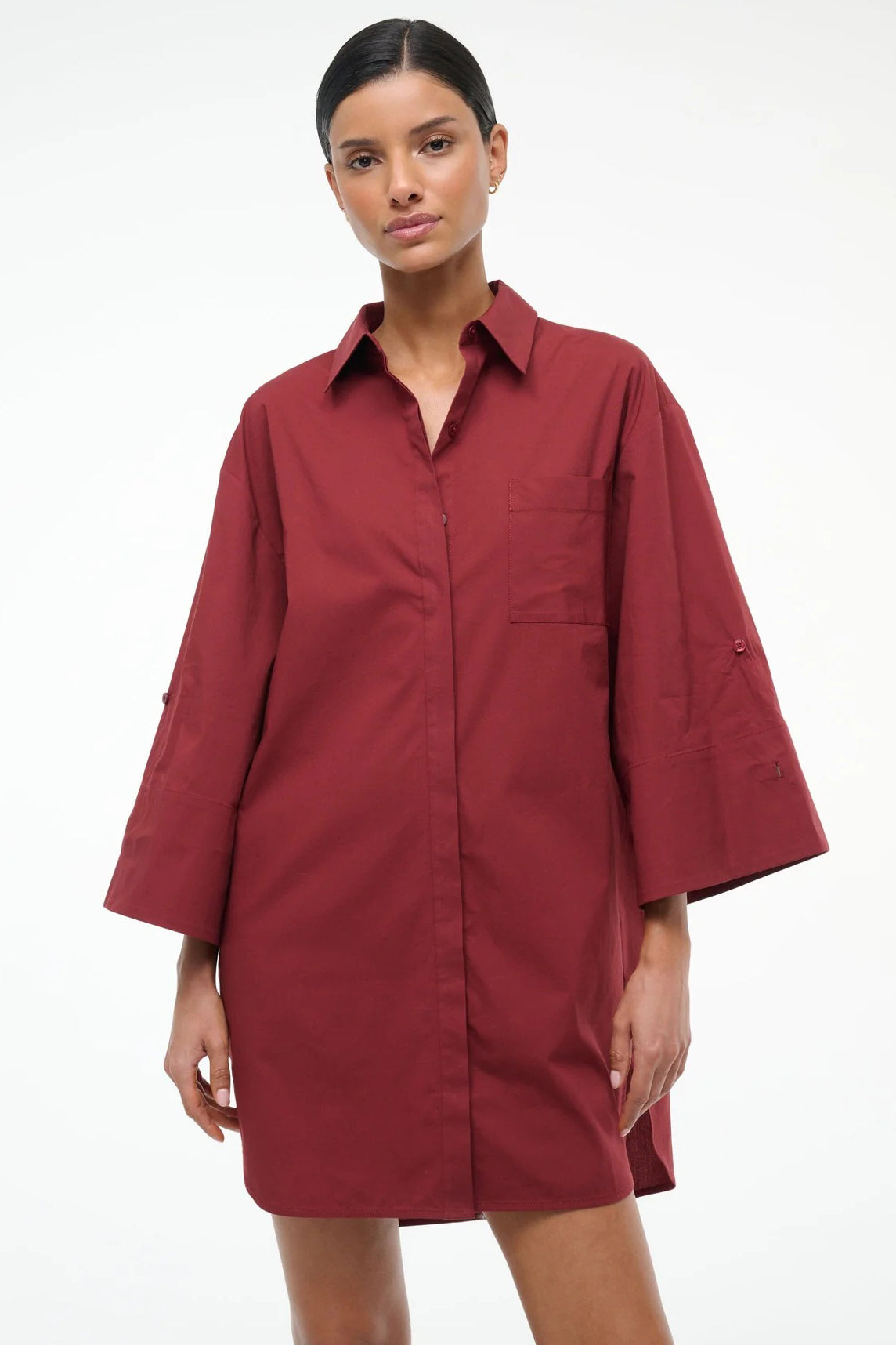 staud nico dress sangria