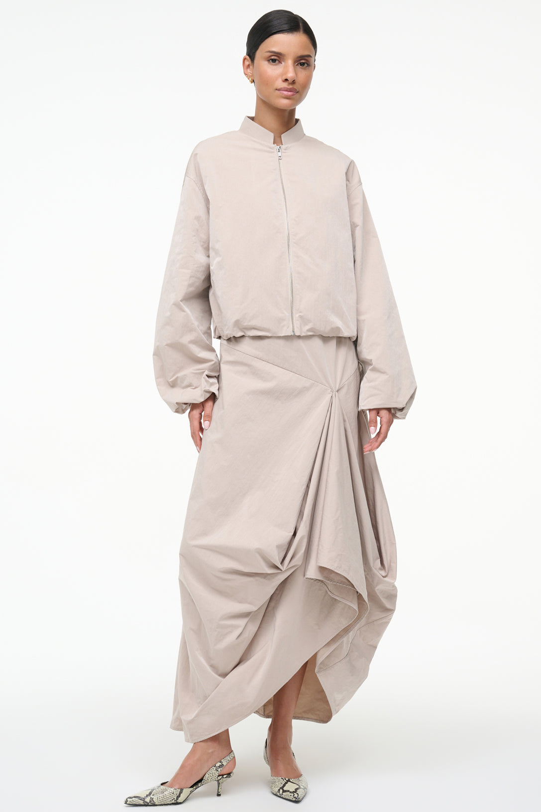 staud saguaro jacket fawn