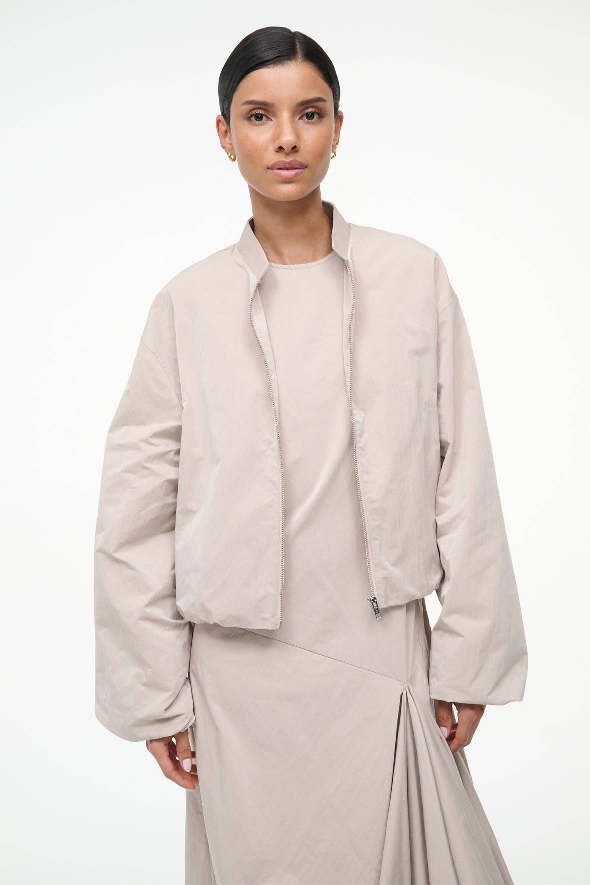 staud saguaro jacket fawn