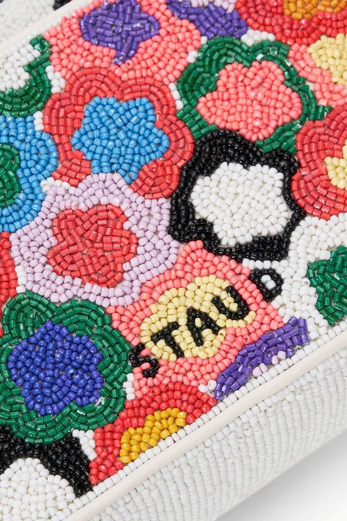 staud tommy beaded bag spring bouquet 