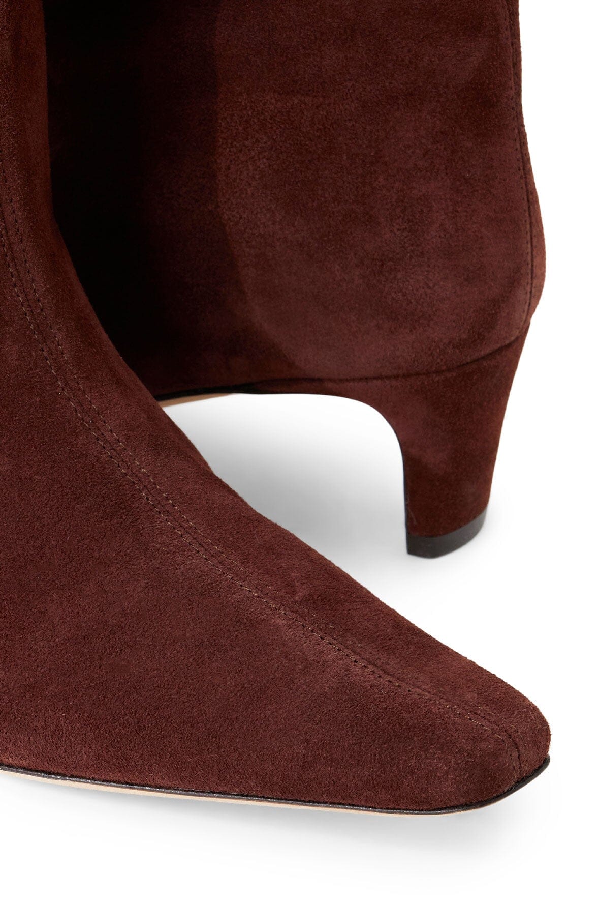 staud wally ankle boot mahogany suede