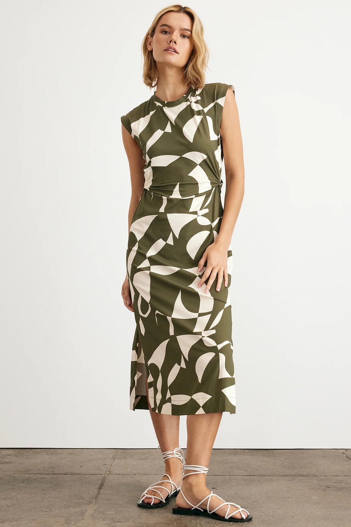 tanya taylor aurora dress fern ivory