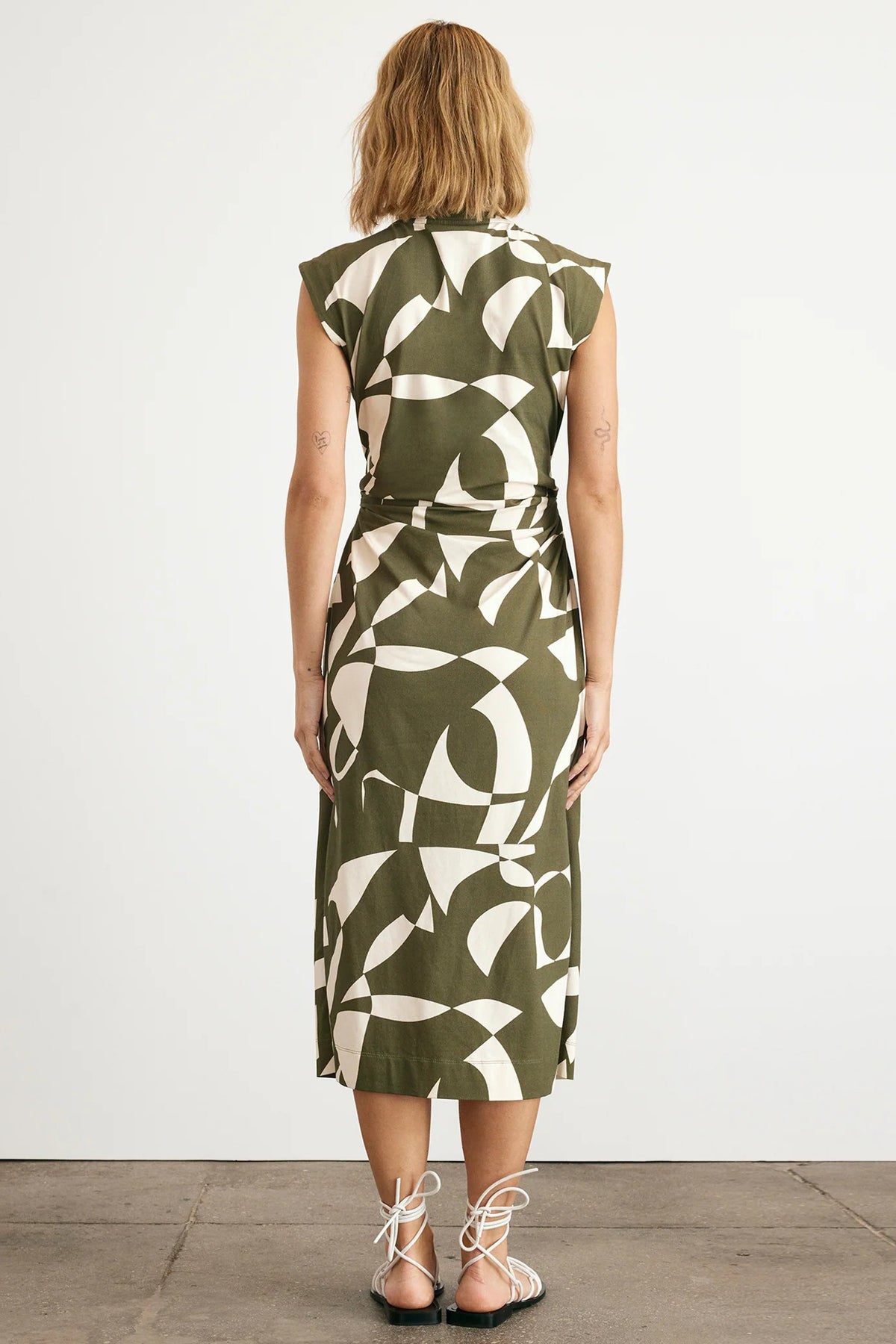 tanya taylor aurora dress fern ivory