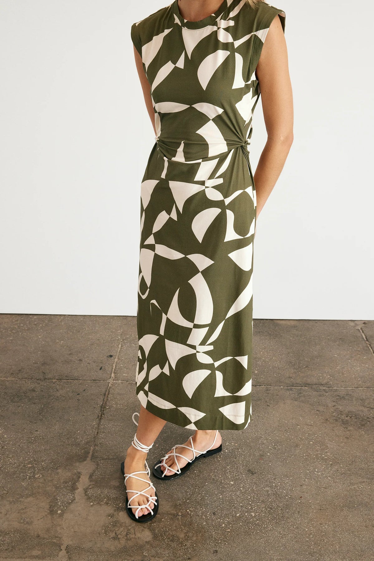 tanya taylor aurora dress fern ivory