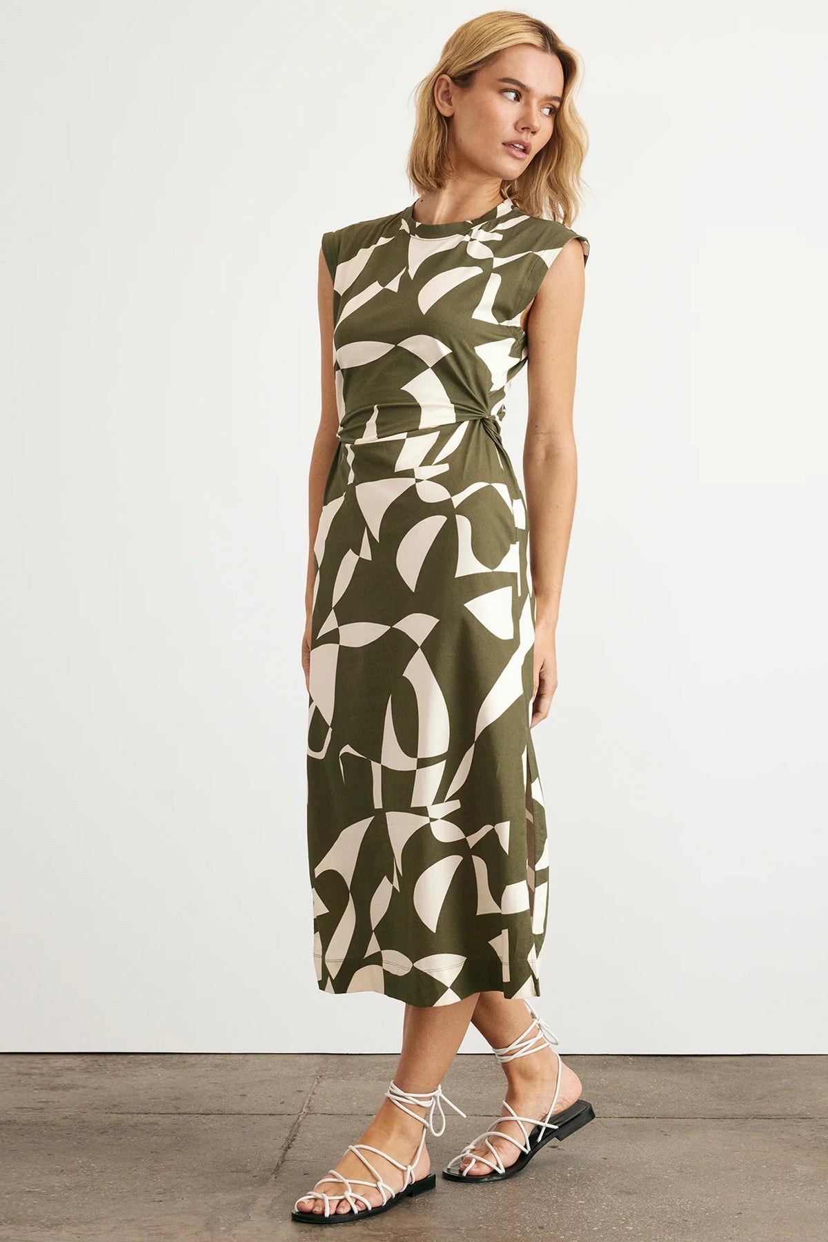 tanya taylor aurora dress fern ivory