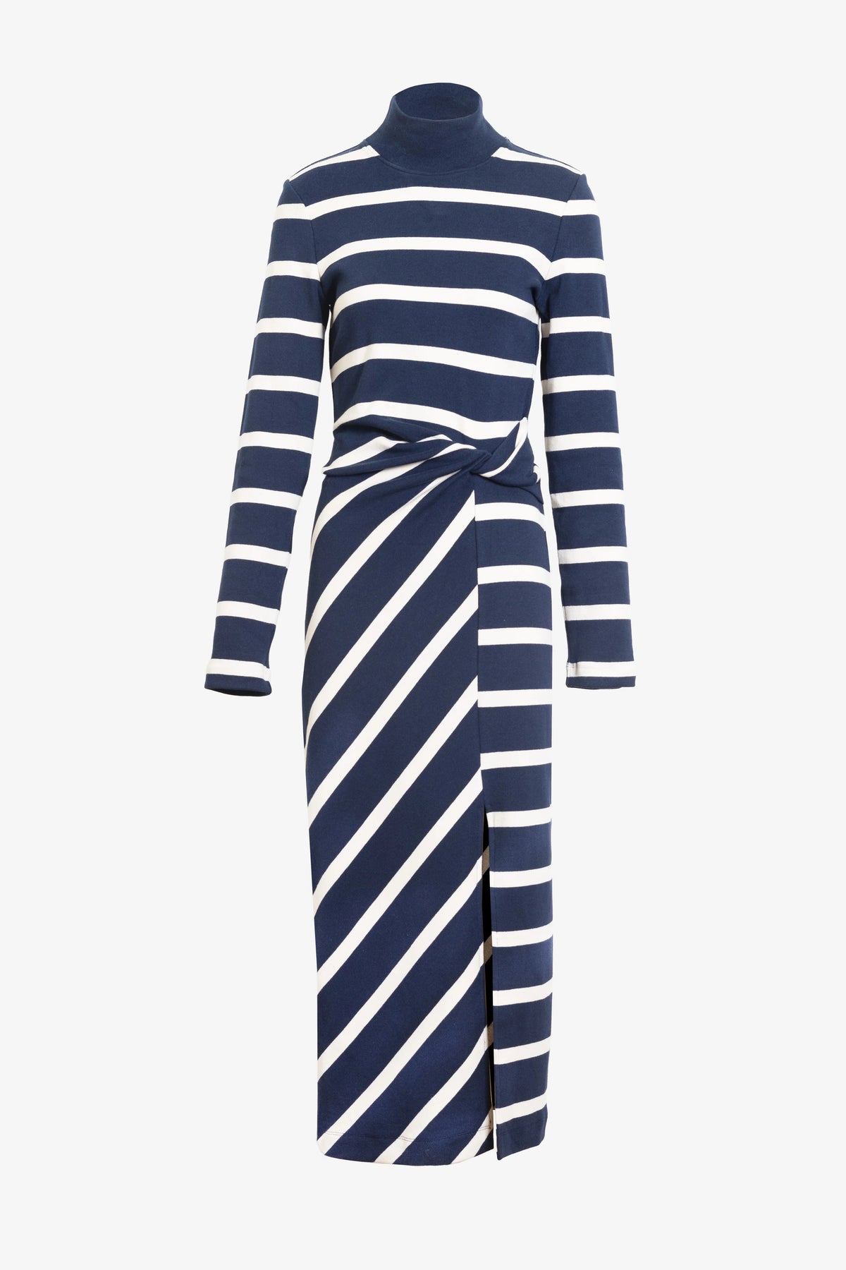tanya taylor brindy dress maritime blue cream stripe