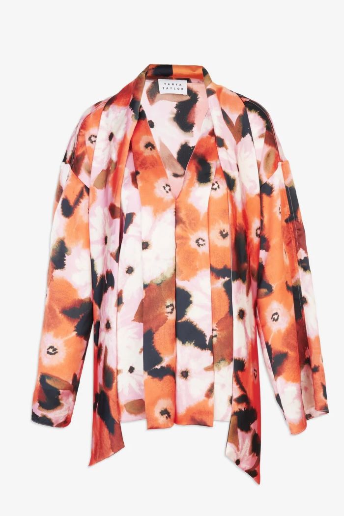 tanya taylor canyon top peony multi