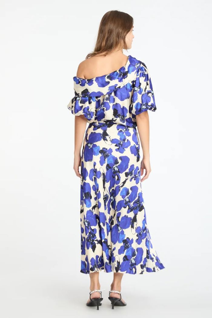 tanya taylor georgia top blue cream multi