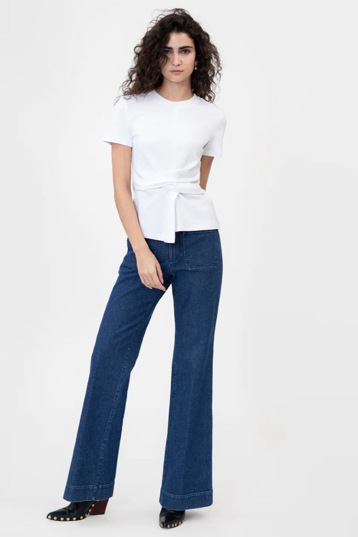 tanya taylor kelsey top optic white