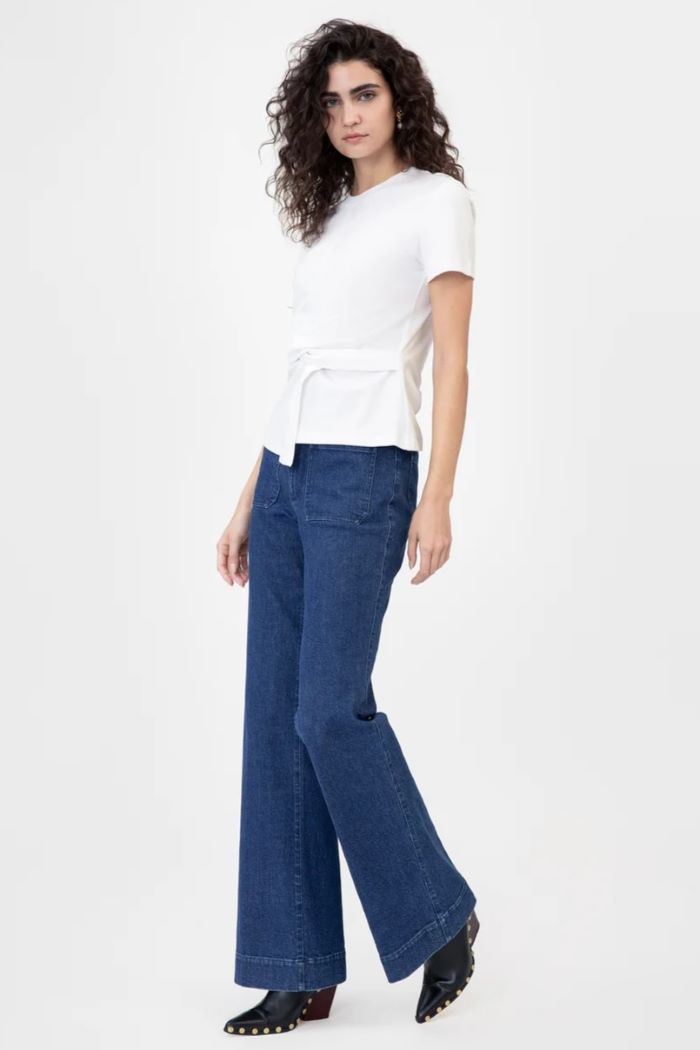 tanya taylor kelsey top optic white
