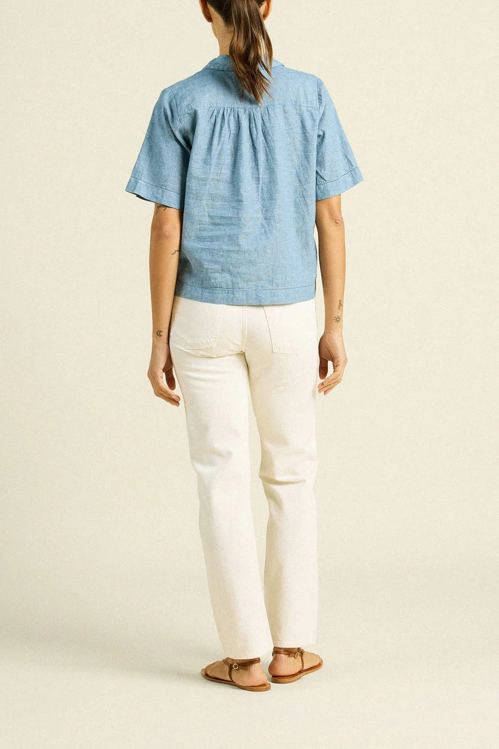 trovata cora shirt vintage indigo