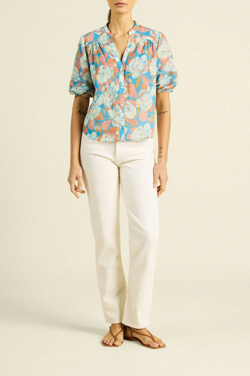 trovata loren blouse twilight floral