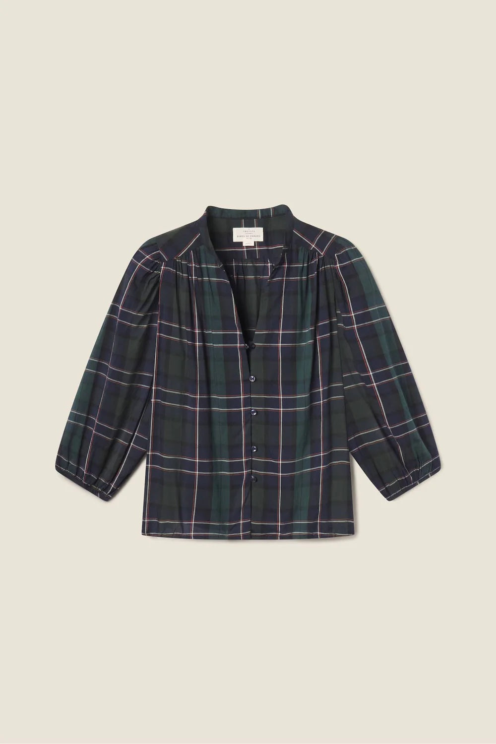 trovata maisey blouse windsor plaid