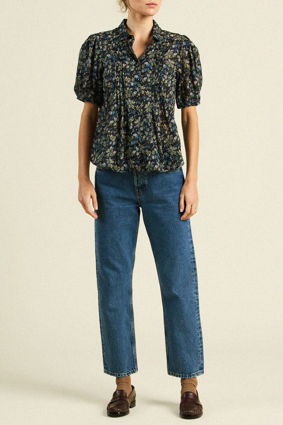 trovata nadine blouse orchard frost