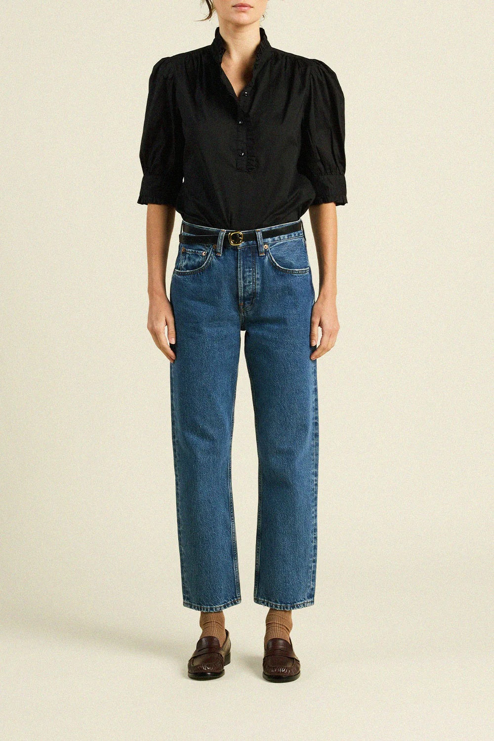 trovata noah blouse black