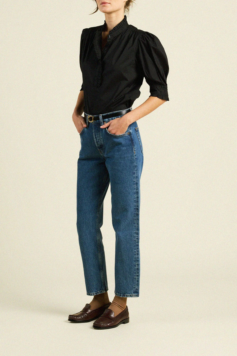 trovata noah blouse black