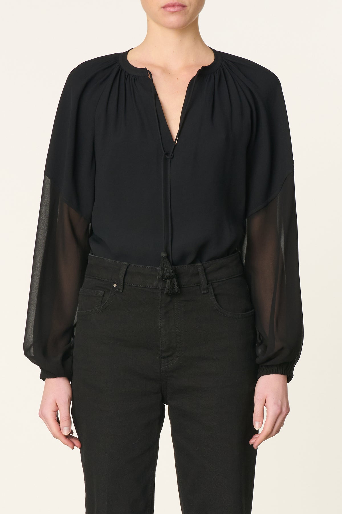 vanessa bruno dylan blouse black