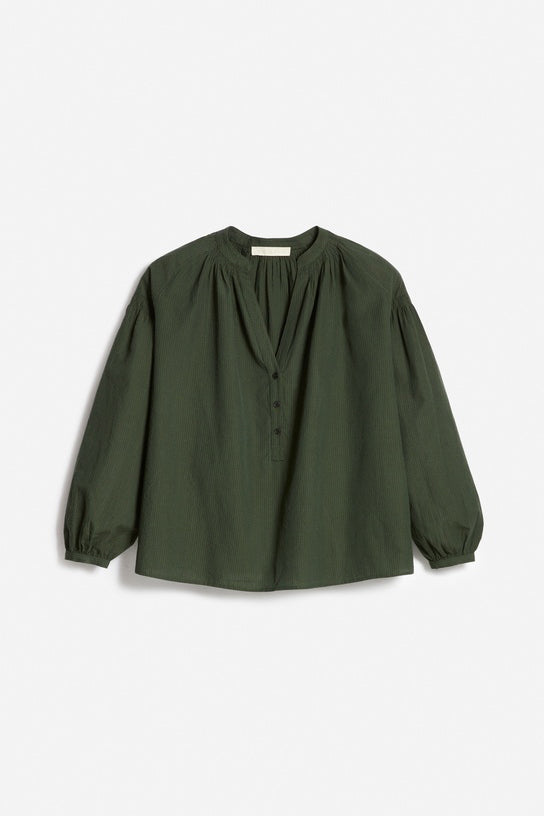 vanessa bruno nipoa blouse dark green
