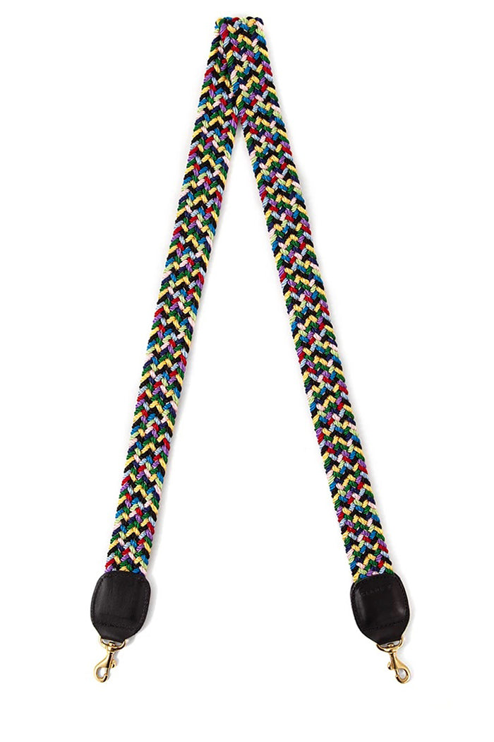 clare v. crossbody strap multi braided